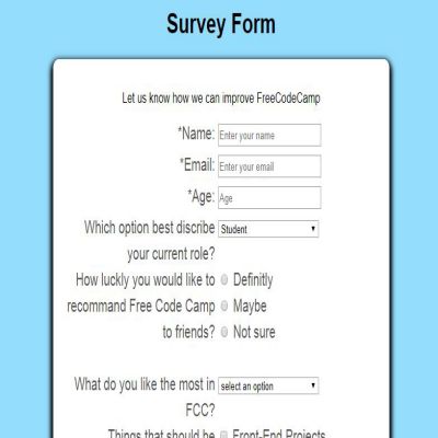 survey form pic