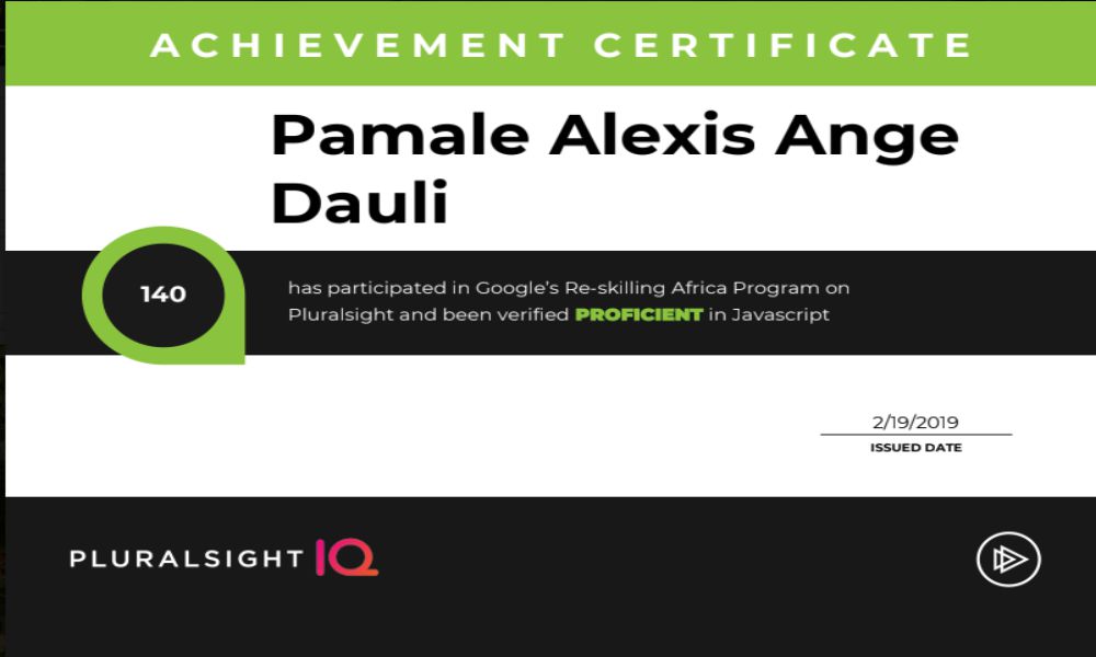 JavaScript IQ Level Certificate