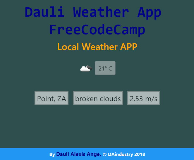 Weather application picture